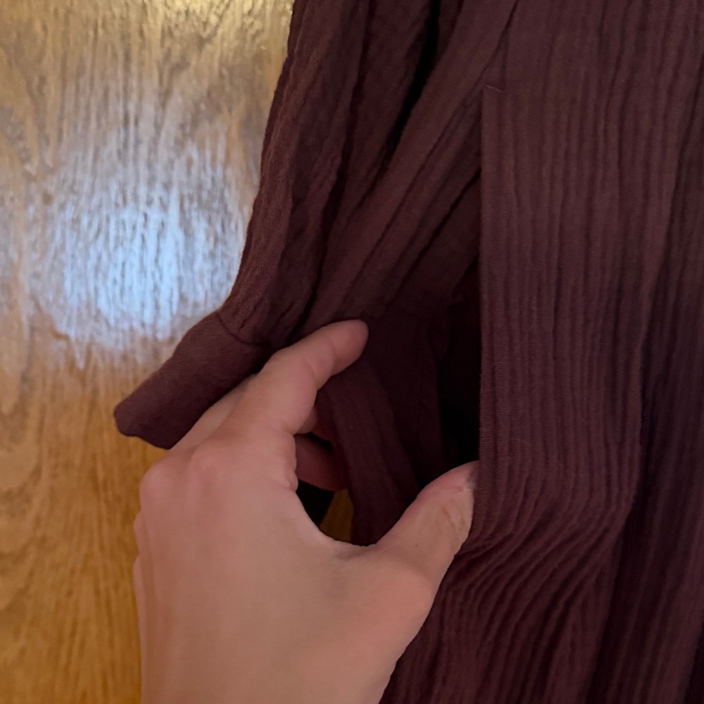 Madewell Burgundy Maxi Dress - Picture 3 of 4